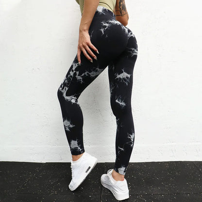 Seamless High Waist Anti Cellulite Workout Leggings for Women