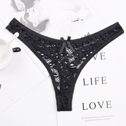 Lace Silk Sheer See Through Panties for Women