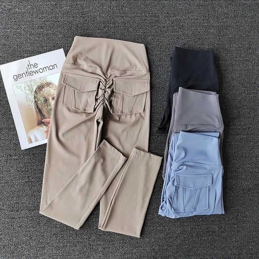 TikTok Viral Leggings with Back Pockets – High Waist, Booty Lifting and Stretchy
