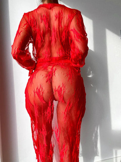 Sheer Chemise Nightgown – Elegant Transparent Lingerie & Loungewear