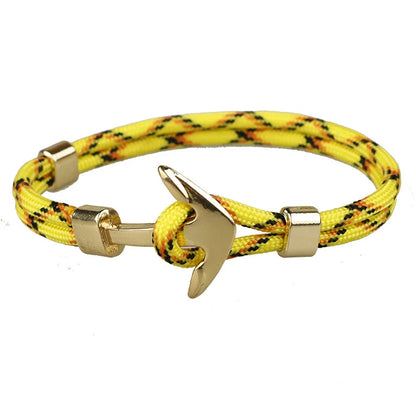 Men Rope Chain Anchor Bracelet Stylish with Durable