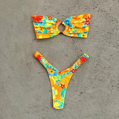 Micro Bikini Push Up Women Swimsuits – Brazilian Thong Bikini Set for Beachwear