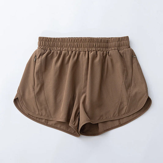 Lightweight Women’s Side Split Running Shorts with Mesh Liner & Zip Pocket