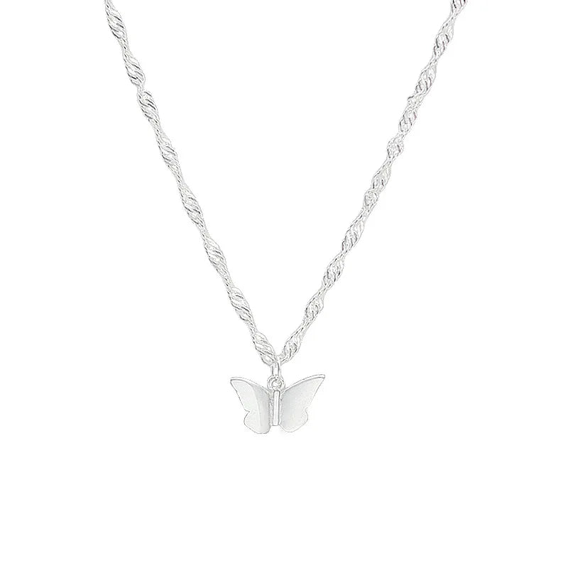 925 Sterling Silver Butterfly Necklace