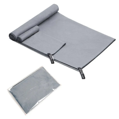 Quick Drying Microfiber Towel gray 