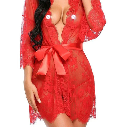 Plus Size Lace Babydoll Nightgown - Flattering Alluring Sleepwear