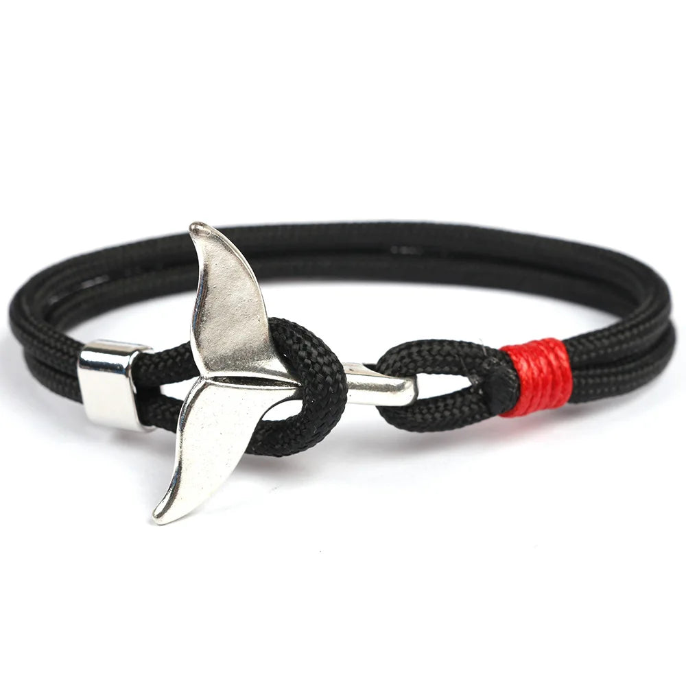 Handwoven Rope Classic Men's Anchor Bracelet with 11 Color Options