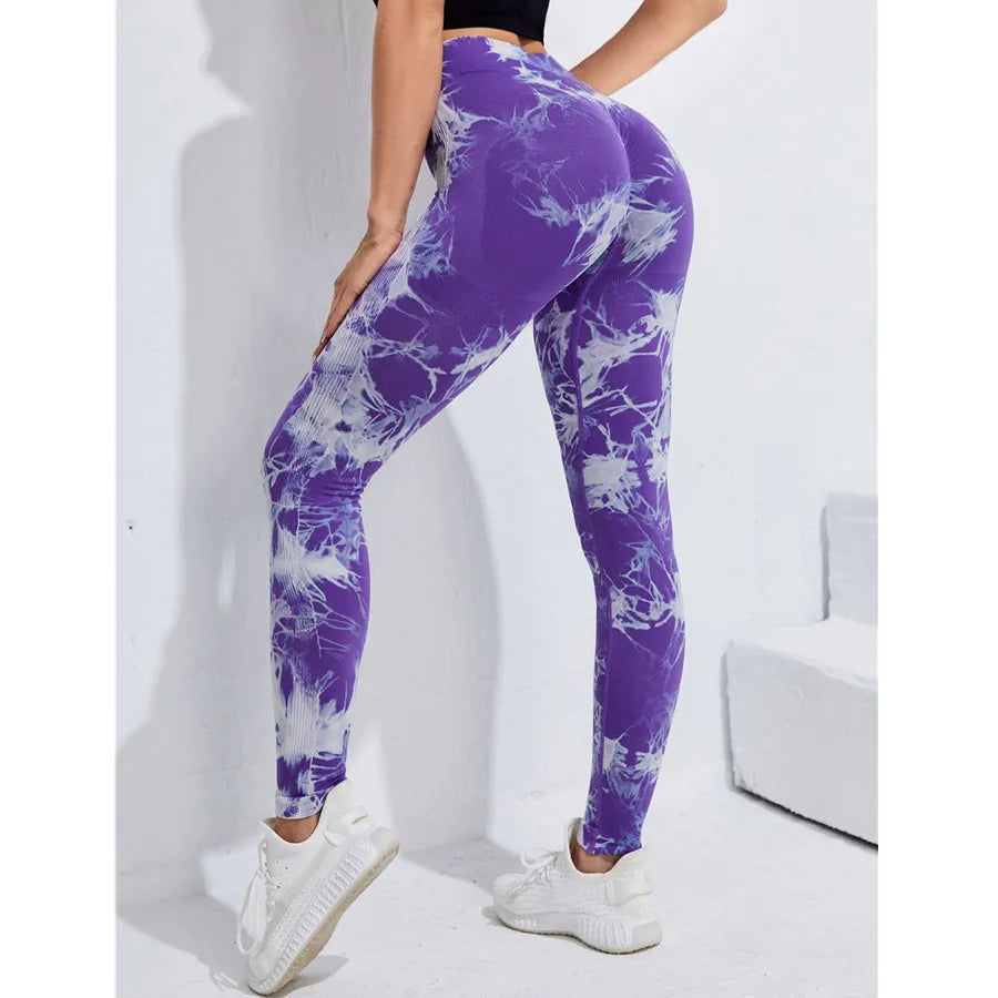 Seamless High Waist Anti Cellulite Workout Leggings for Women