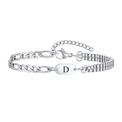 Double Layered Name Eternity Bracelet for Men