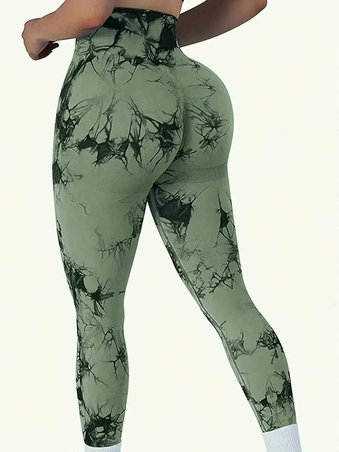 Women’s Tie-Dye Seamless High Waist Anti-Cellulite Leggings