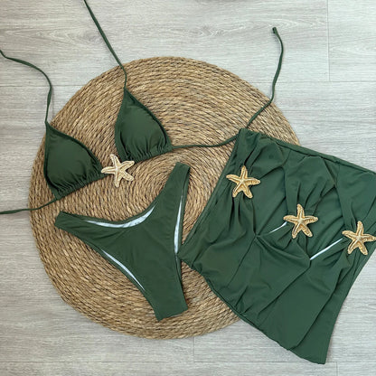 Starfish 3-Piece Push-Up Bikini Set