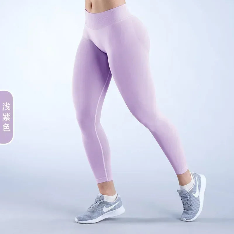 Women’s High-Waisted Seamless Scrunch Butt Leggings for Gym & Yoga