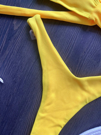 Sexy Bandeau Bikini Set – Brazilian Thong Two-Piece Swimwear