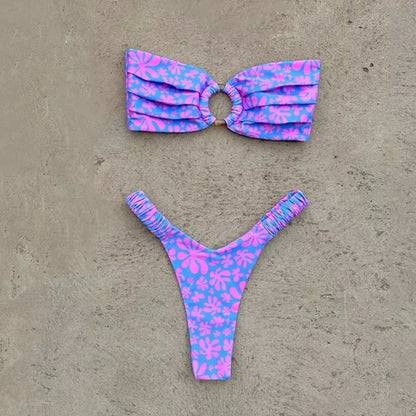 Micro Bikini Push Up Women Swimsuits – Brazilian Thong Bikini Set for Beachwear