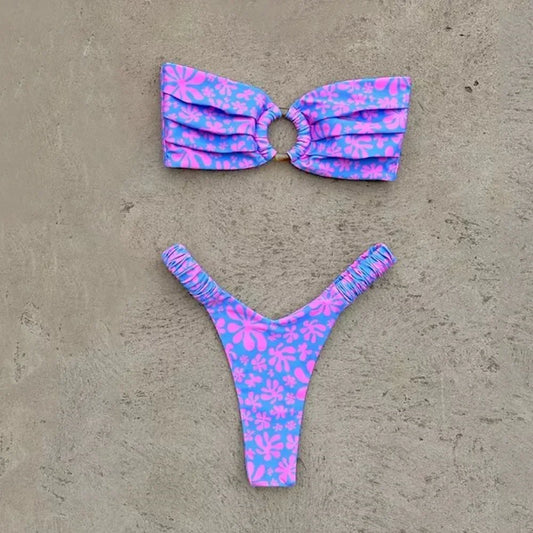 Micro Bikini Push Up Women Swimsuits – Brazilian Thong Bikini Set for Beachwear