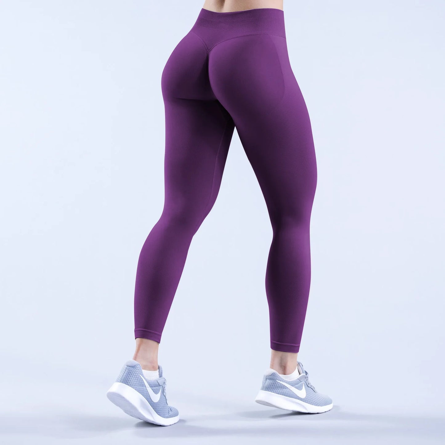 Seamless Pilates Yoga Pants Scrunch Butt Tummy Control Leggings for Women