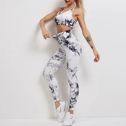 Women’s Anti Cellulite Workout Leggings with Bra Vest