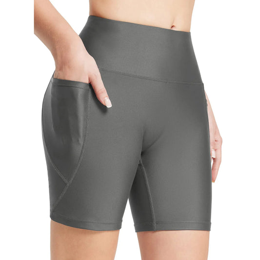 Women’s High Waisted Swim Shorts – Sexy Beach Skirt Swimwear