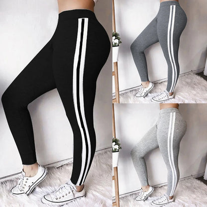 Cotton Yoga Pants High Waist Gym Leggings for Women