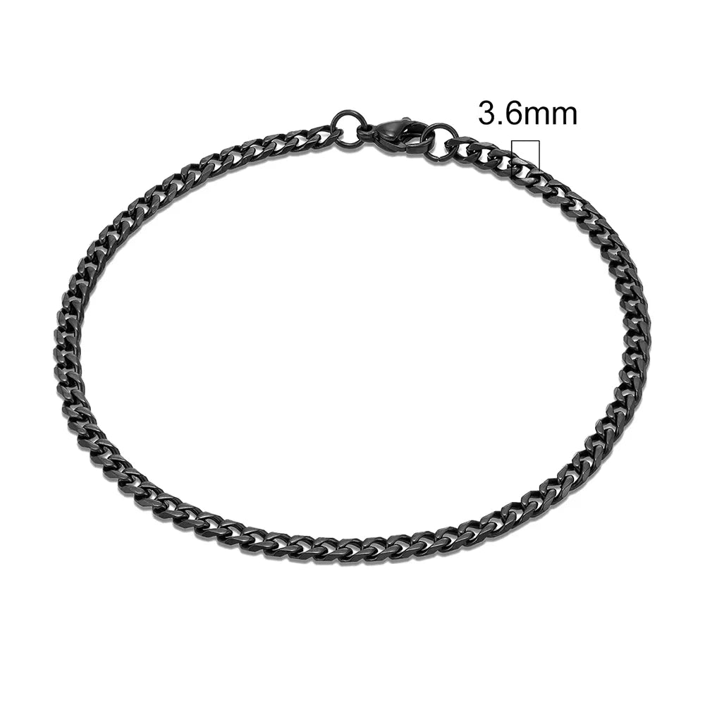 Stainless Steel Silver Color Eternity Bracelet For Women