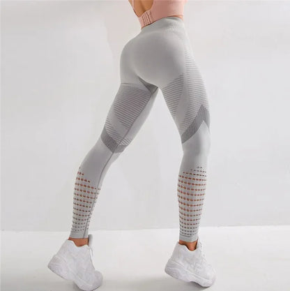 Seamless High Waist Anti Cellulite Gym Leggings for Women