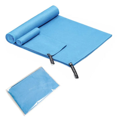 Quick Drying Microfiber Towel sky blue