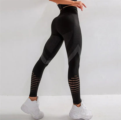 Seamless High Waist Anti Cellulite Gym Leggings for Women