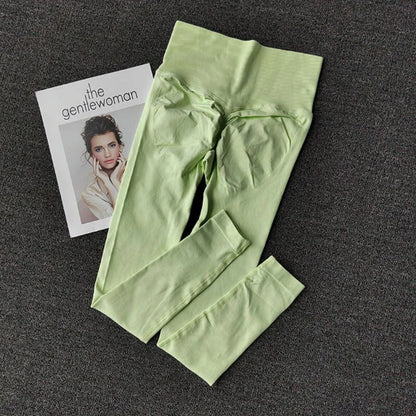 High Waist Scrunch Butt Leggings for Women – Seamless Yoga & Workout Pants