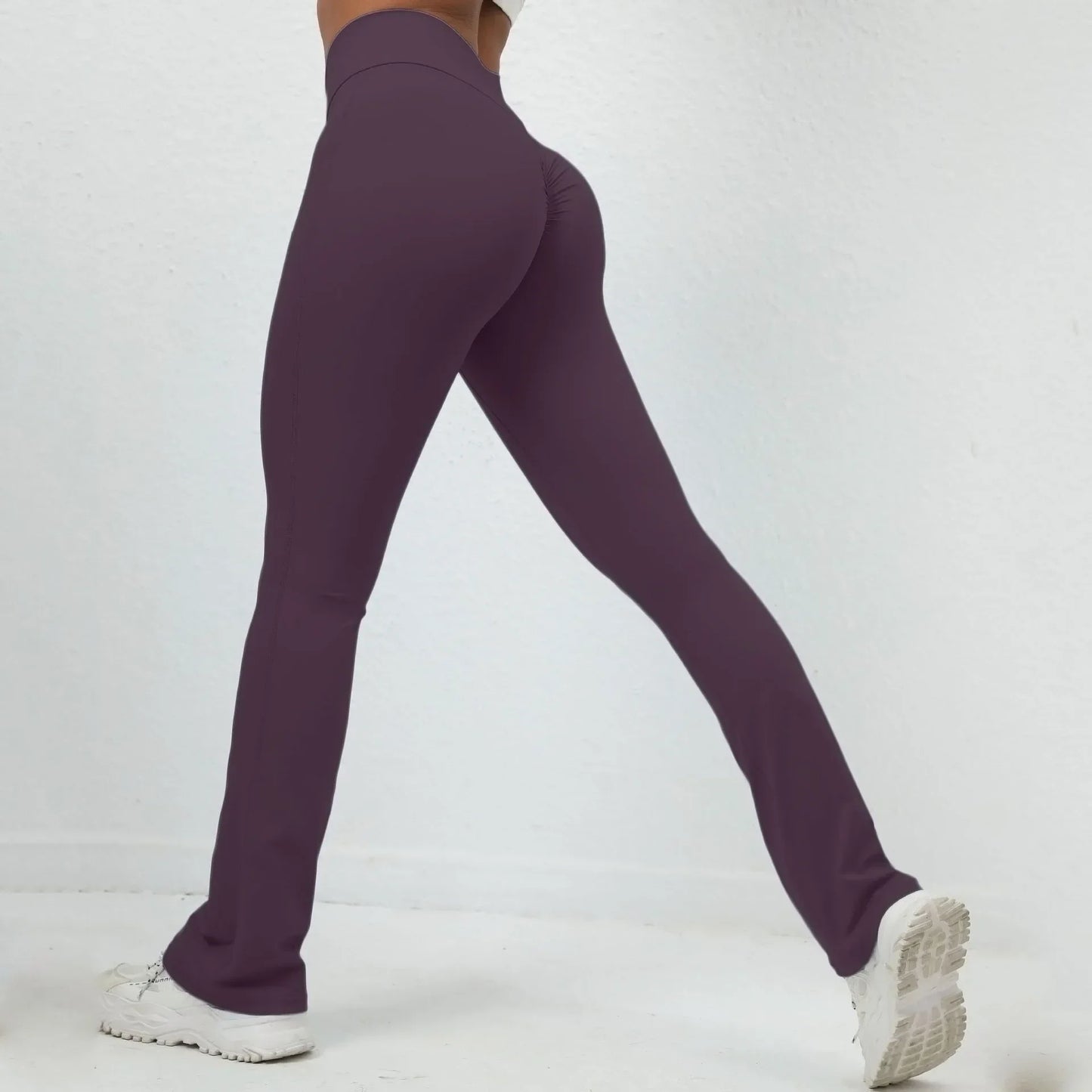 High Waist Sporty Leggings for Women with Push Up, Flared & Comfortable Yoga Pants