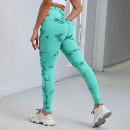 Seamless High Waist Anti Cellulite Workout Leggings for Women