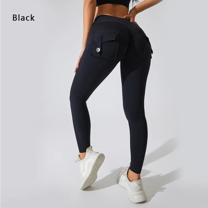 Butt Lifting Leggings with Pockets – High Waist, Tummy Control, Scrunch Fit for Women’s Gym, Yoga, and Fitness