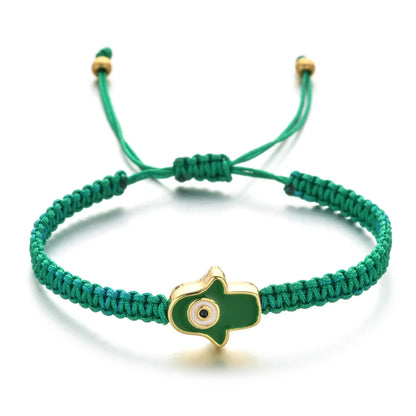 Handmade and Adjustable Lucky Evil Eye Knot Bracelet