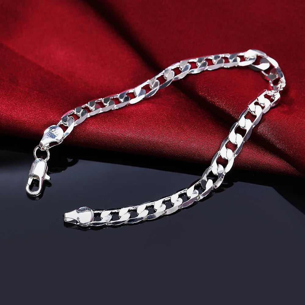 925 Sterling Silver 4MM Twisted Rope Bracelet