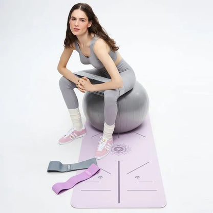 Fitness Exercise Mat with Shoulder Straps