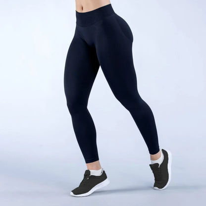 Seamless Pilates Yoga Pants Scrunch Butt Tummy Control Leggings for Women