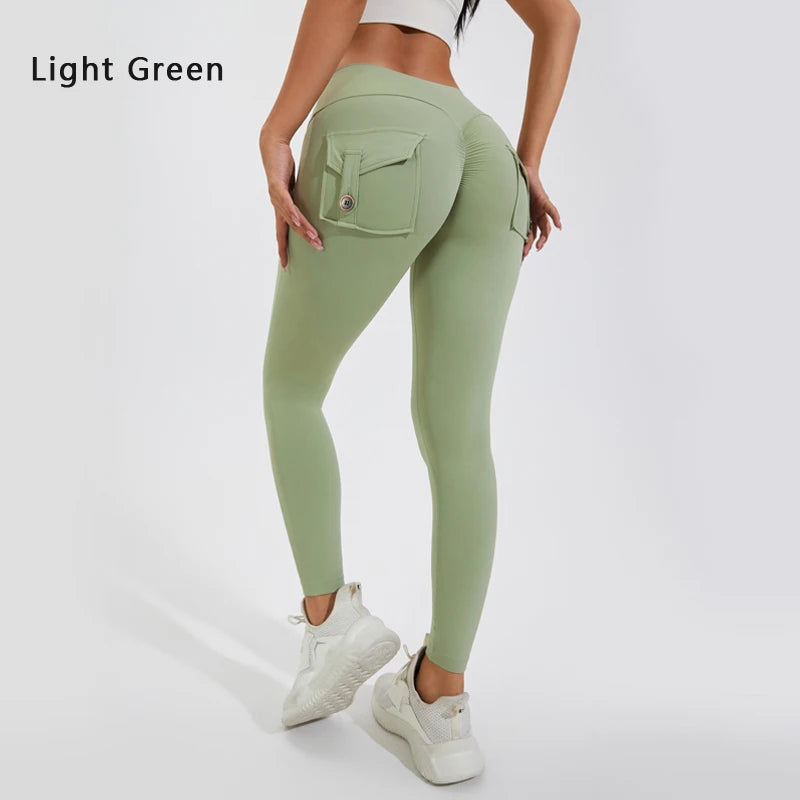 Butt Lifting Leggings with Pockets – High Waist, Tummy Control, Scrunch Fit for Women’s Gym, Yoga, and Fitness