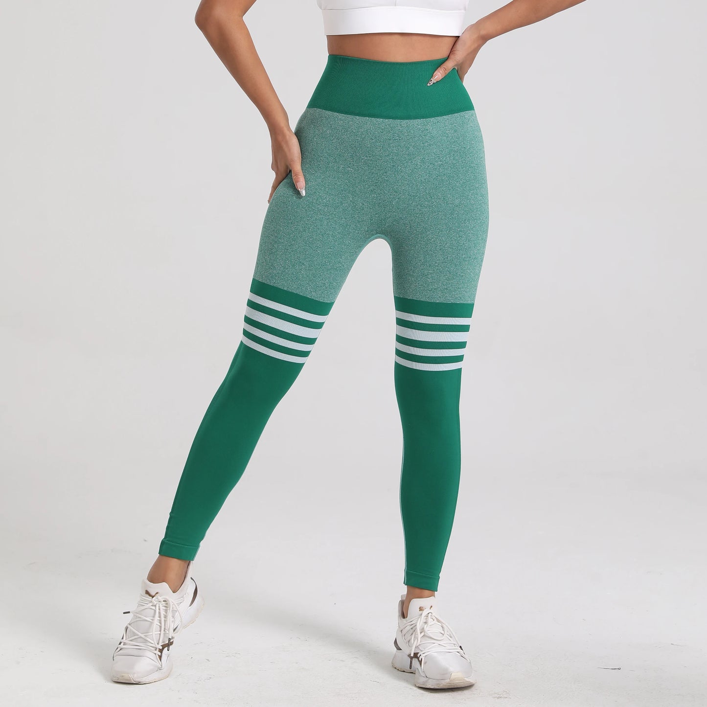 V Back Scrunch Butt Leggings – Booty Lifting Seamless Workout Tights for Women