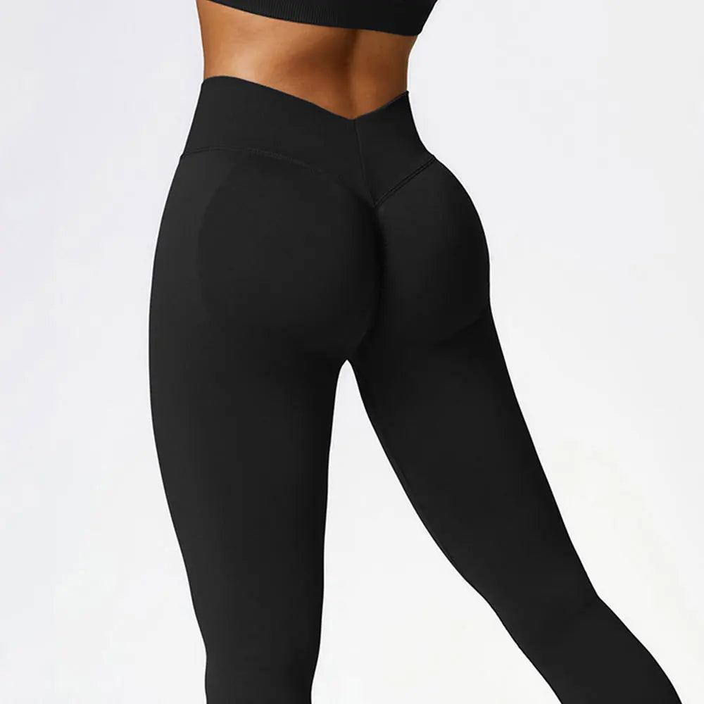High Waisted Seamless Scrunch Butt Leggings for Women – Tummy Control & Gym Fit