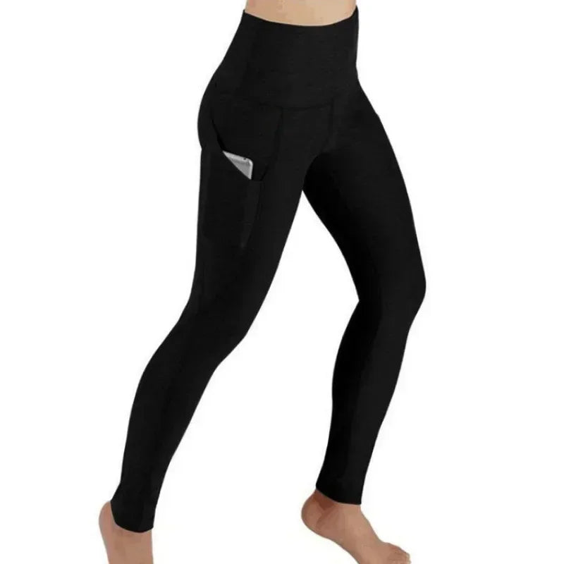 High Waist Women Anti Cellulite Workout Leggings with Utility Pockets