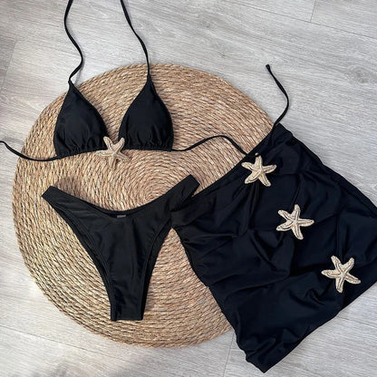Starfish 3-Piece Push-Up Bikini Set