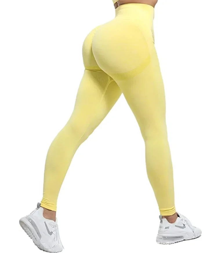 Seamless High Waist Anti Cellulite Gym Leggings for Women