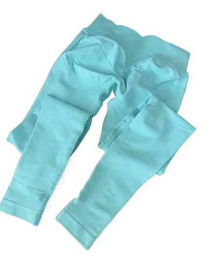 High Waist Seamless Scrunch Butt Leggings for Women – Tummy Control Workout Pants