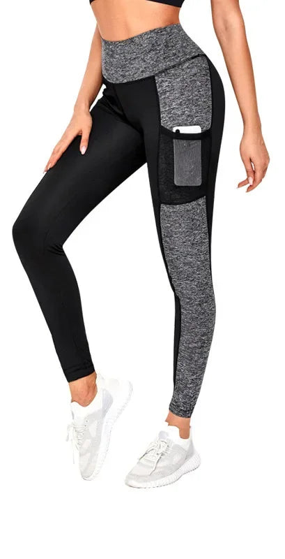 Seamless Sportswear Women's Anti Cellulite Leggings with Pockets