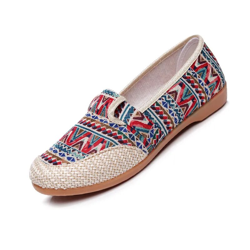 Summer Ladies Casual Comfort Bohemian Slip On Lazy Shoes for Womens - BossDeals Online