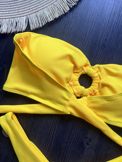 Sexy Bandeau Bikini Set – Brazilian Thong Two-Piece Swimwear