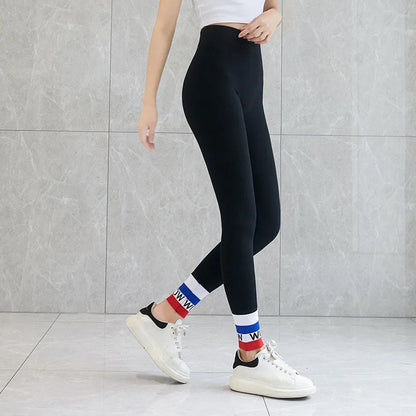 Cotton Yoga Pants High Waist Gym Leggings for Women