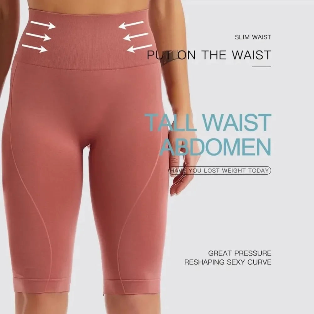 Women’s High Waisted Biker Shorts – Tummy Control, Seamless & Naked Feeling