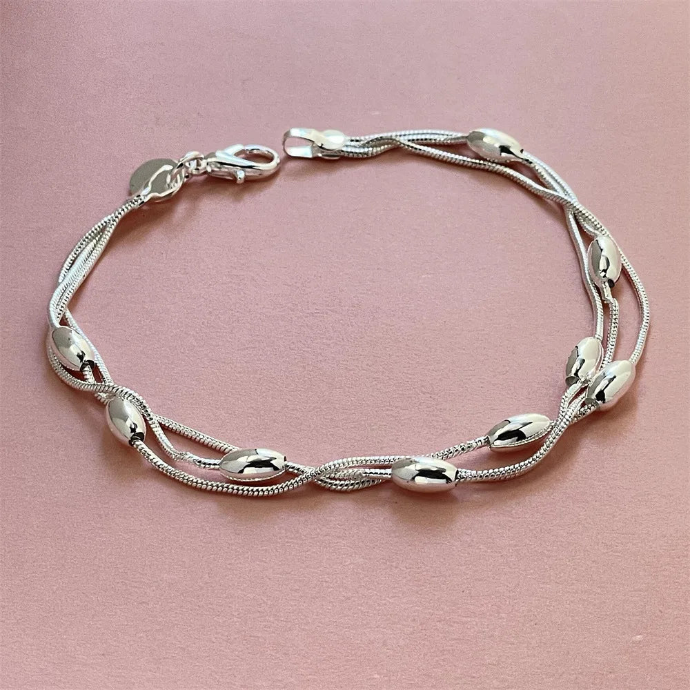 925 Sterling Silver 4MM Twisted Rope Bracelet