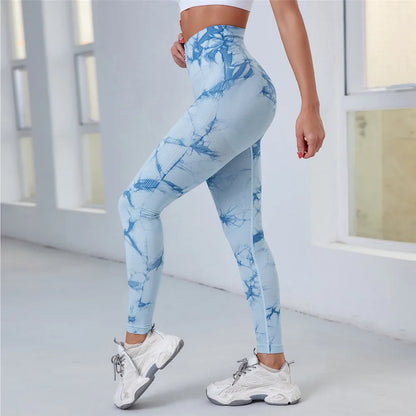 Seamless High Waist Anti Cellulite Workout Leggings for Women