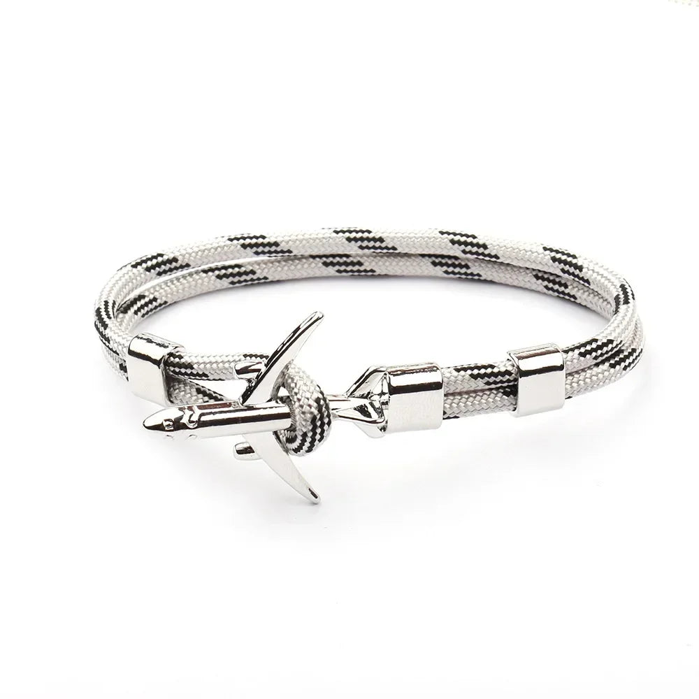 Charm Rope Chain Men’s Anchor Bracelet